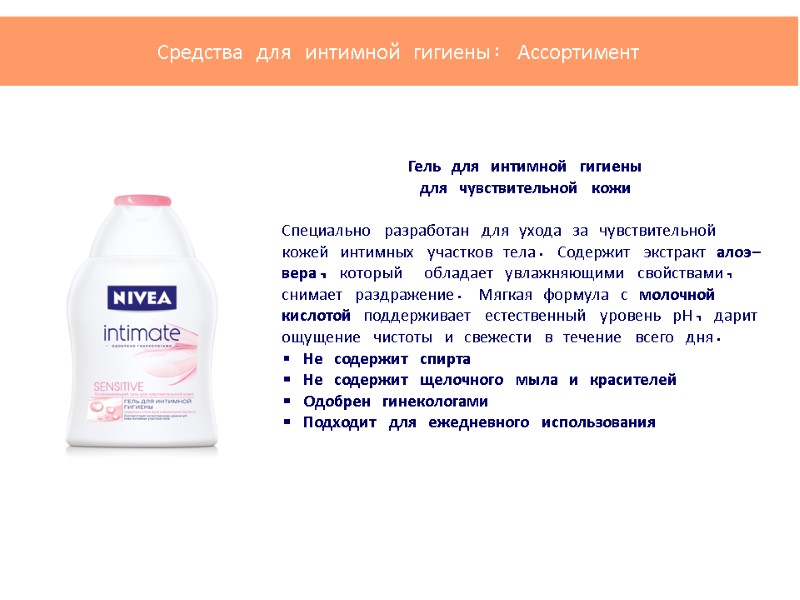 Гель для интимной гигиены          